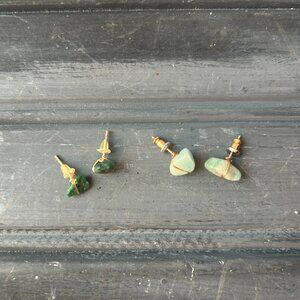 Small Jade Earring Lot (Lot of 2)